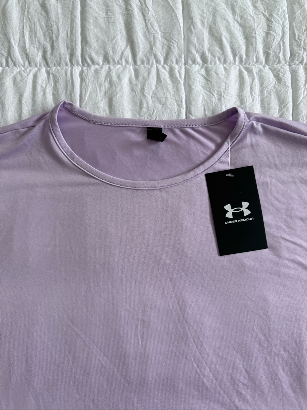{Under Armour} Purple Loose Fit Athletic Workout Short Sleeve Tee | S - Picture 2 of 6